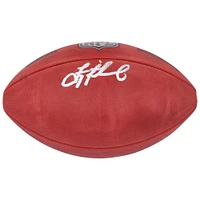 Troy Aikman Dallas Cowboys Ballon de football Duke en couleur autographié