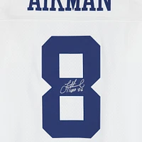 Troy Aikman Dallas Cowboys Autographed Mitchell & Ness White Legacy Jersey with "HOF 06" Inscription