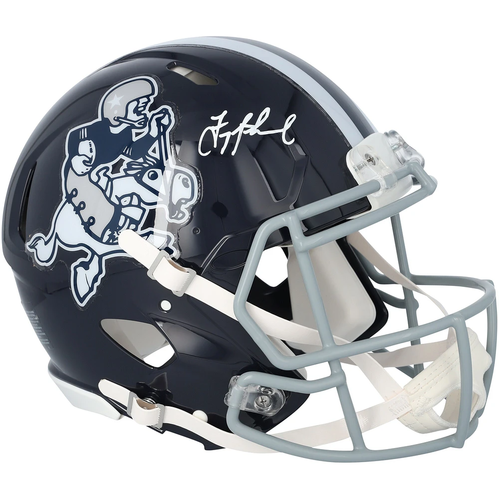 Troy Aikman Dallas Cowboys Autographed Riddell Cowboy Joe Speed Authentic Helmet 