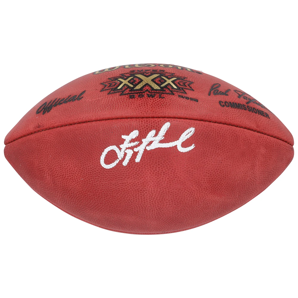 Troy Aikman Dallas Cowboys Autographed Super Bowl XXX Football 