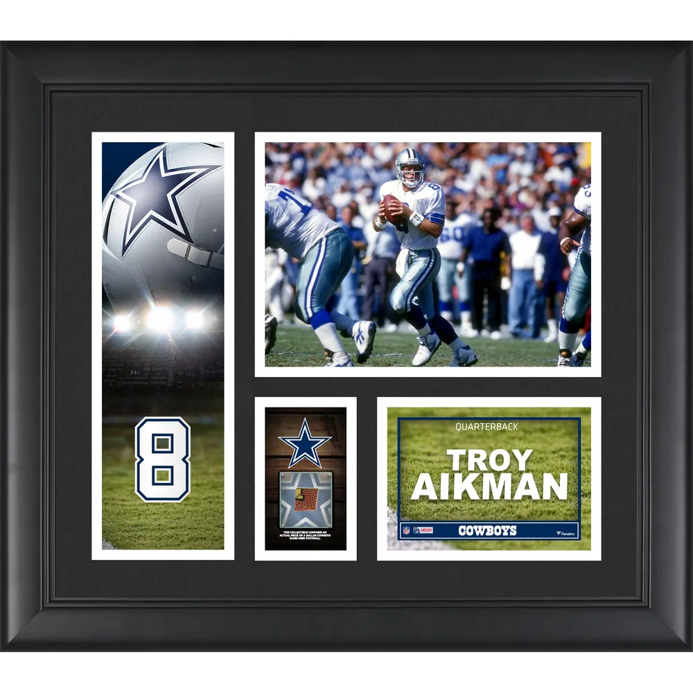 Lids Troy Aikman Dallas Cowboys Fanatics Authentic Framed 15'' x 17''  Player Collage with a Piece of Game-Used Football | The Shops at Willow Bend