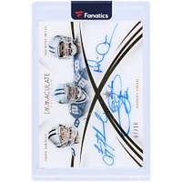 Troy Aikman, Emmitt Smith & Michael Irvin Dallas Cowboys Autographed 2015 Panini Immaculate Triple Auto #I3A-DAL #7/10 Card