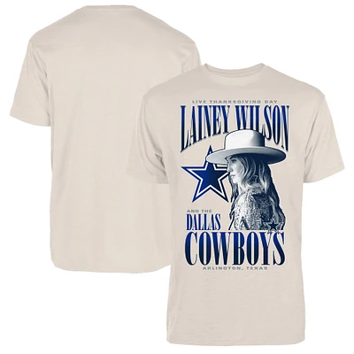 Unisex Cream Dallas Cowboys Lainey Wilson Thanksgiving Halftime Arlington T-Shirt