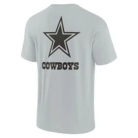 T-shirt unisexe Fanatics gris Dallas Cowboys Elements super doux à manches courtes