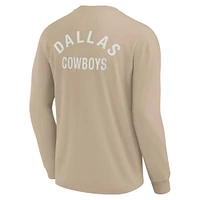 Unisex Fanatics Khaki Dallas Cowboys Elements Super Soft Long Sleeve T-Shirt