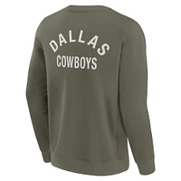 Sweat-shirt unisexe Fanatics Olive Dallas Cowboys Elements ultra doux