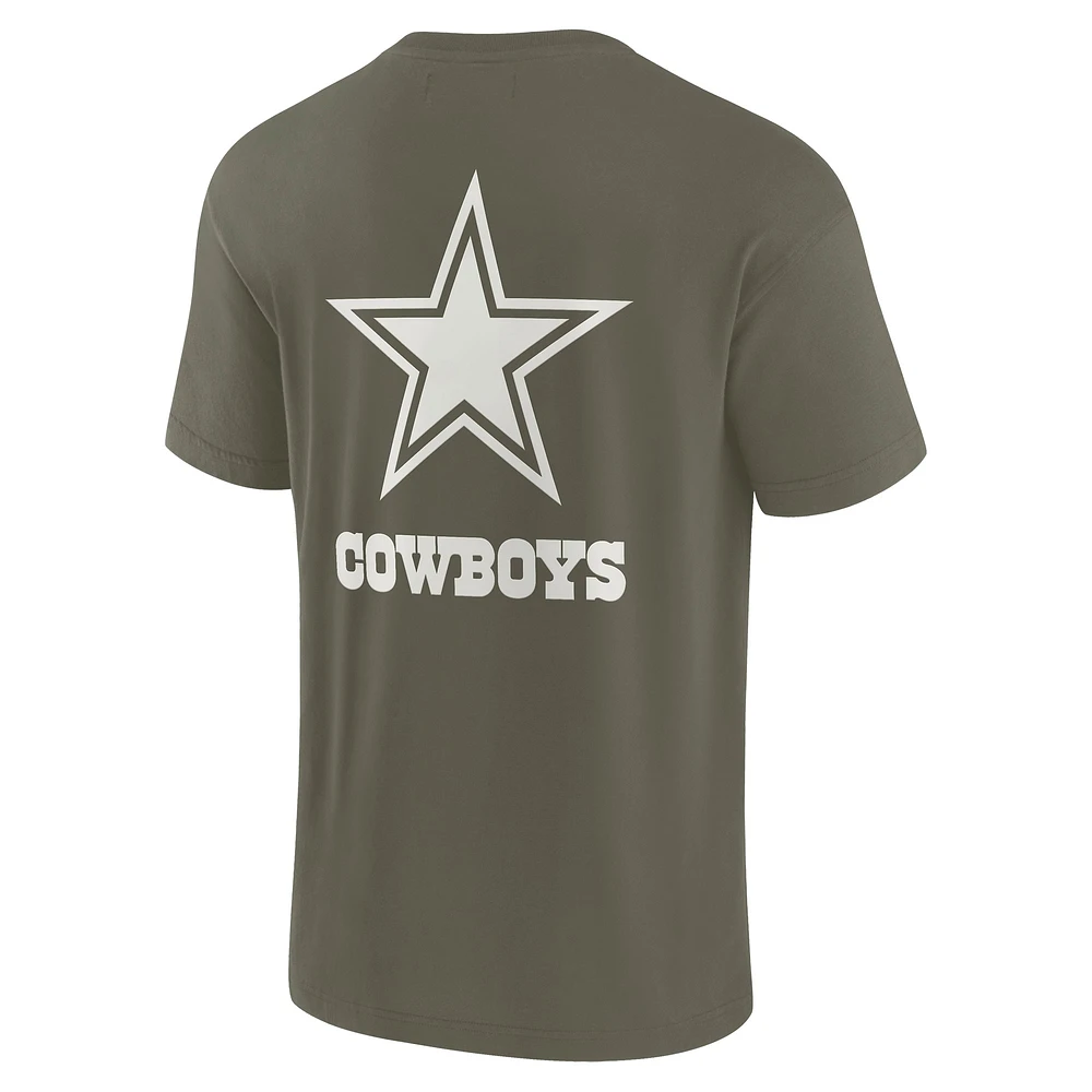 T-shirt unisexe Fanatics Olive Dallas Cowboys Elements super doux à manches courtes