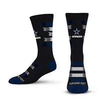 Chaussettes unisexes pour pieds nus Dallas Cowboys Fade To Black Crew