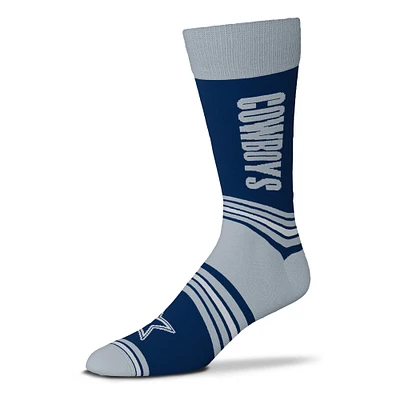 Chaussettes unisexe For Bare Feet bleu marine Dallas Cowboys Go Team