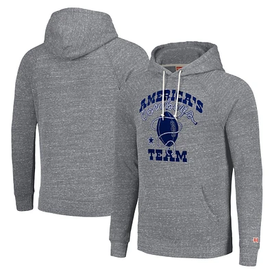 Sweat à capuche unisexe Hommage Grey Dallas Cowboys Hyperlocal Raglan