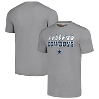 T-shirt unisexe gris hommage aux Cowboys de Dallas en langue des signes américaine