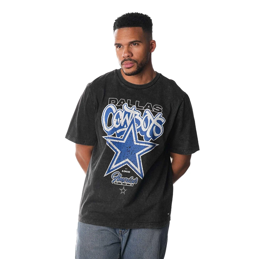 T-shirt unisexe noir avec graffiti Dallas Cowboys de The Wild Collective