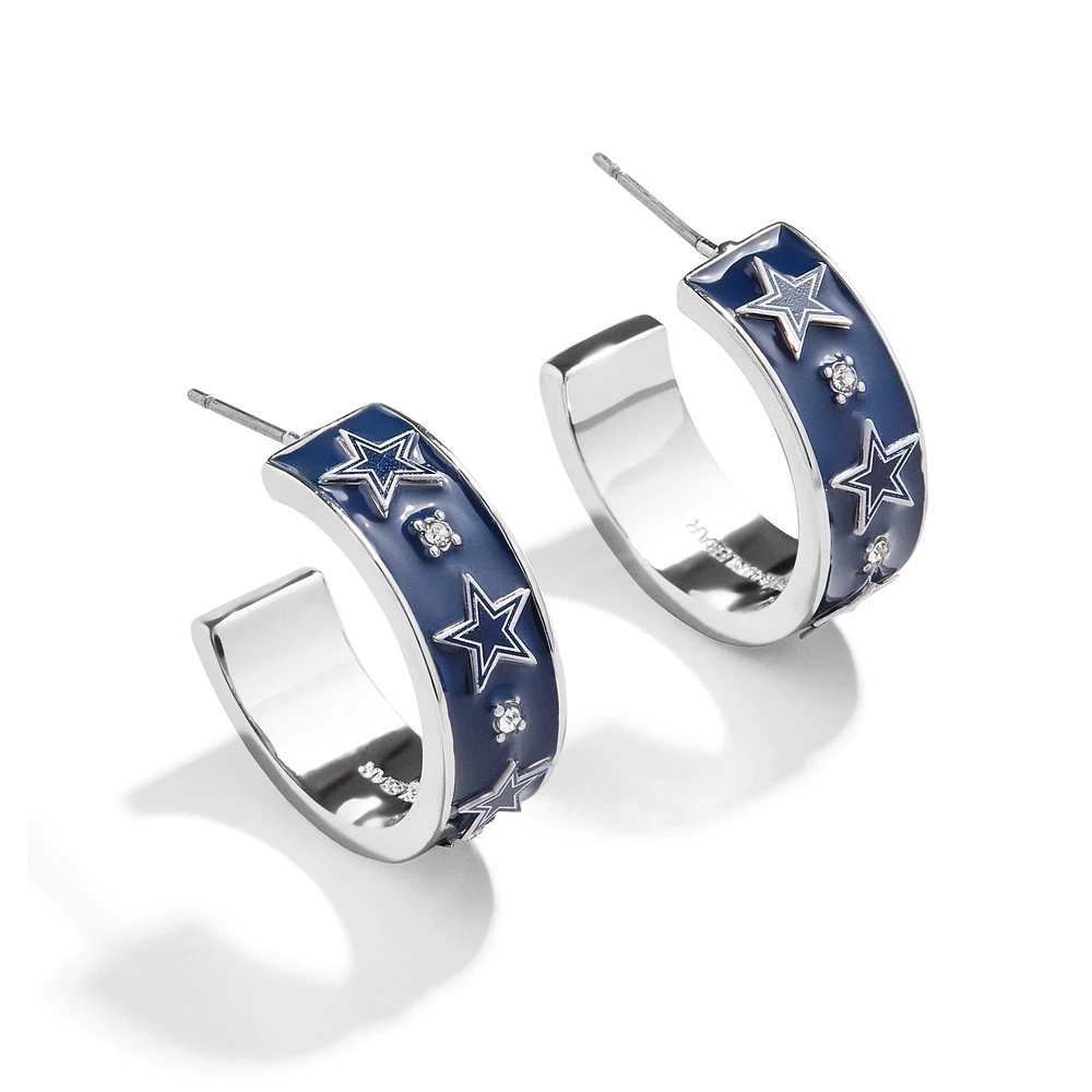 WEAR By Erin Andrews x BaubleBar Dallas Cowboys Enamel Hoop Earrings