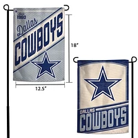 WinCraft Dallas Cowboys 12" x 18" Drapeau de jardin rétro à deux côtés