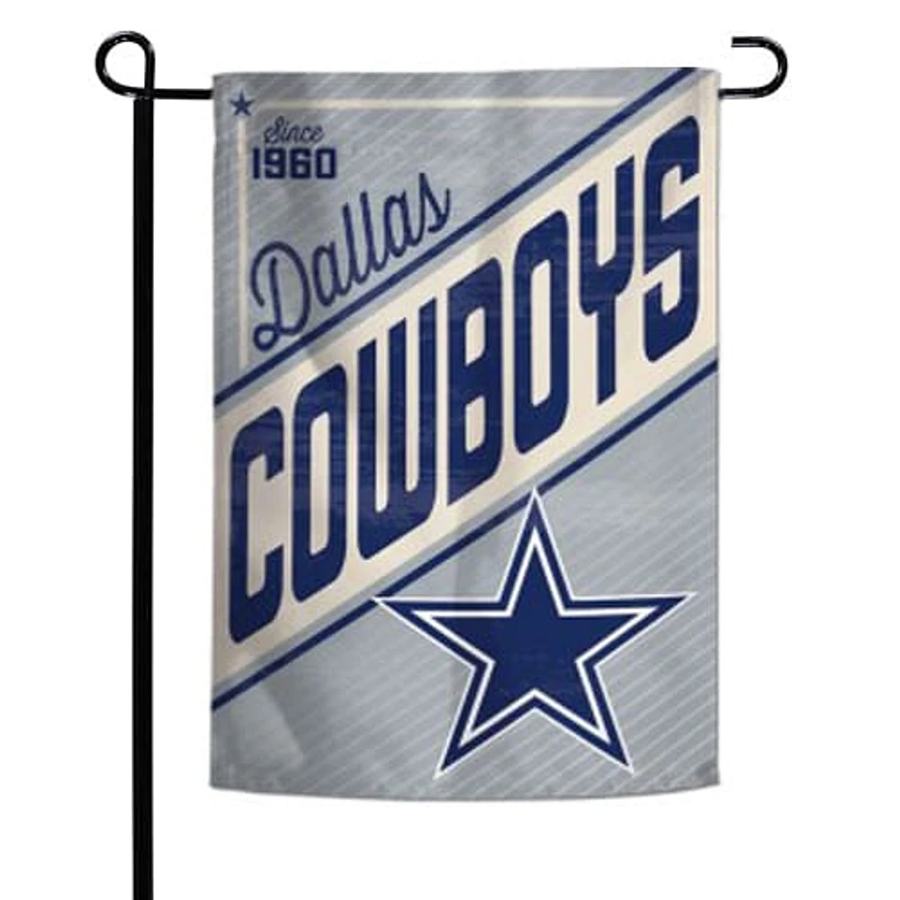 WinCraft Dallas Cowboys 12" x 18" Drapeau de jardin rétro à deux côtés