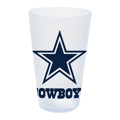 WinCraft Dallas Cowboys 16oz. Verre à pinte en silicone Icicle