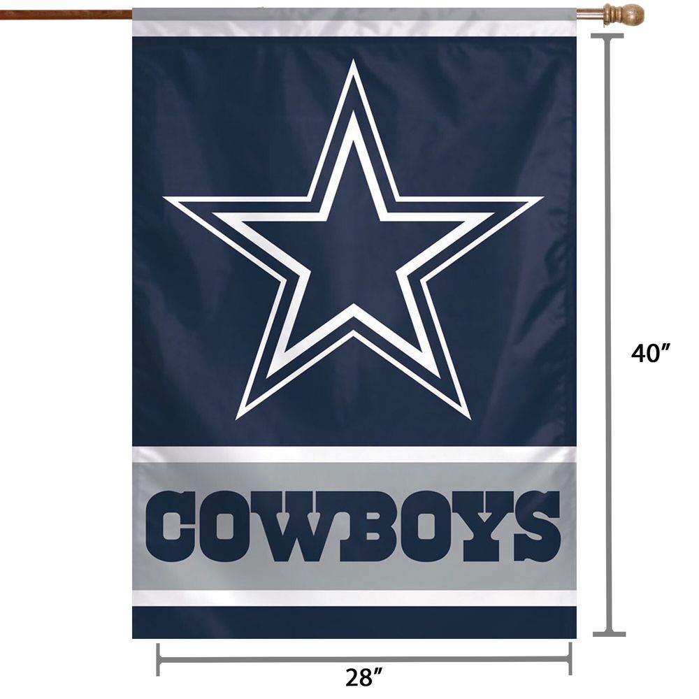 WinCraft Dallas Cowboys 28" x 40" Primary Logo House Flag