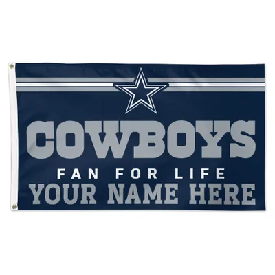 Dallas Cowboys WinCraft 3' x 5' One-Sided Deluxe Personalized Flag