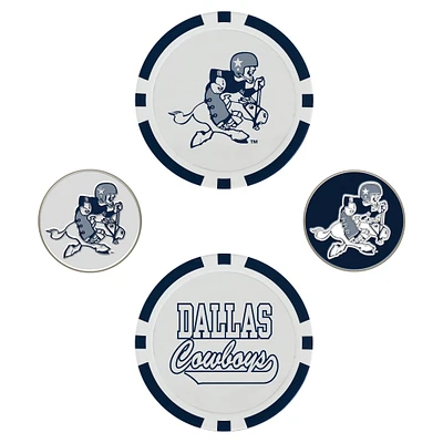 WinCraft Dallas Cowboys Lot de 4 marqueurs de balle