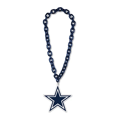 WinCraft Dallas Cowboys Collier en plastique avec logo à grande chaîne