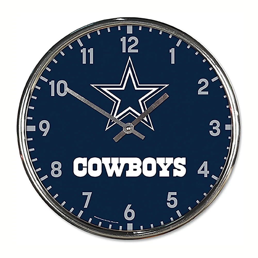 WinCraft Dallas Cowboys Chrome Wall Clock