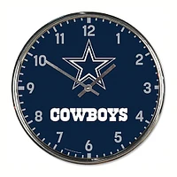 WinCraft Dallas Cowboys Horloge murale chromée