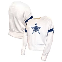 Women's Fanatics  White Dallas Cowboys Plus Fleece Pullover Sweatshirt