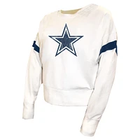 Women's Fanatics  White Dallas Cowboys Plus Fleece Pullover Sweatshirt
