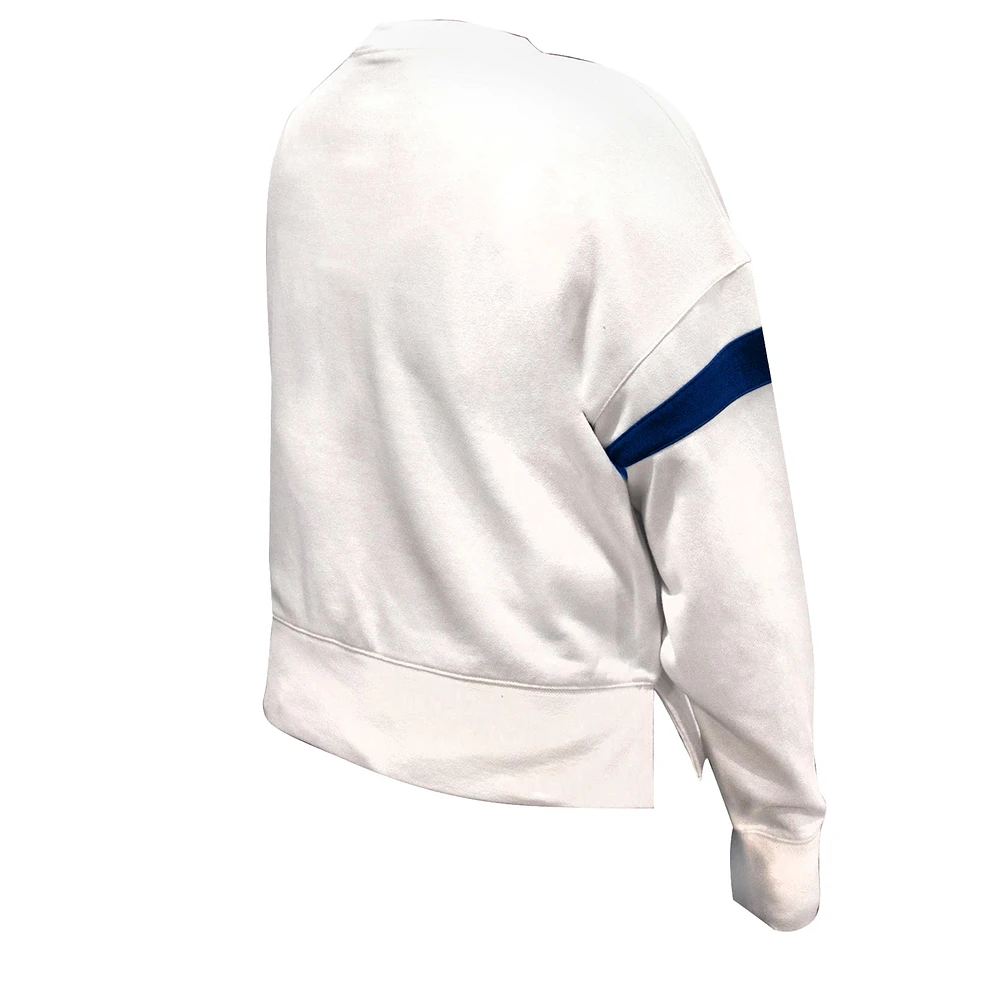 Women's Fanatics  White Dallas Cowboys Plus Fleece Pullover Sweatshirt