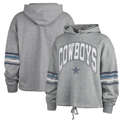 Sweat à capuche Upland Bennett des Dallas Cowboys '47 gris chiné pour femmes