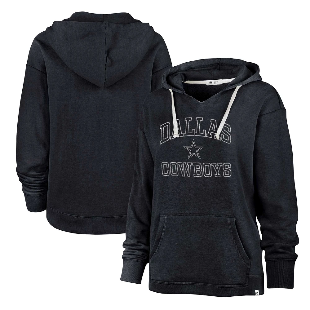 Sweat à capuche Clarity Kennedy des Dallas Cowboys '47 bleu marine pour femmes