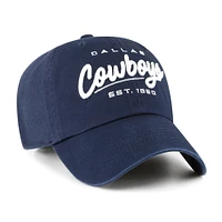 Casquette réglable '47 Dallas Cowboys Sidney Clean Up pour femme, bleu marine