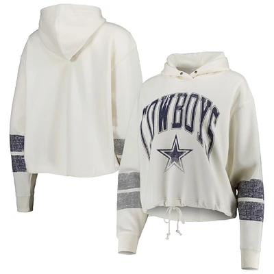 Sweat à capuche Harper '47 Oatmeal Dallas Cowboys pour femmes