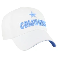 Women's '47  White Dallas Cowboys Luminace Clean Up Adjustable Hat