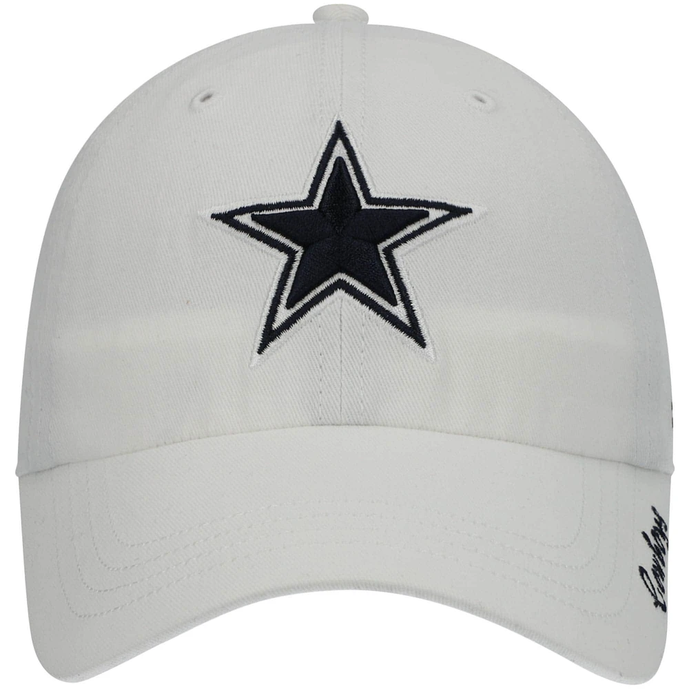 Women's '47 White Dallas Cowboys Miata Clean Up Adjustable Hat