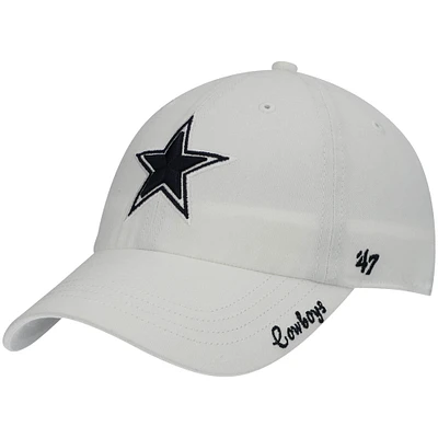 Casquette Ajustable '47 Blanche Dallas Cowboys Miata Clean Up Pour Femme