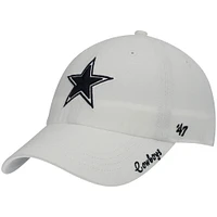 Women's '47 White Dallas Cowboys Miata Clean Up Adjustable Hat