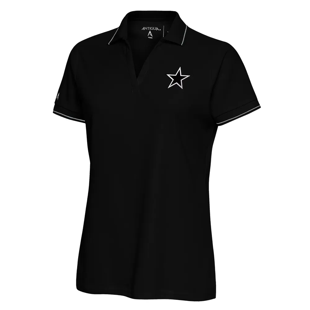 Women's Antigua Black/White Dallas Cowboys Play Long Sleeve T-Shirt Size: Large