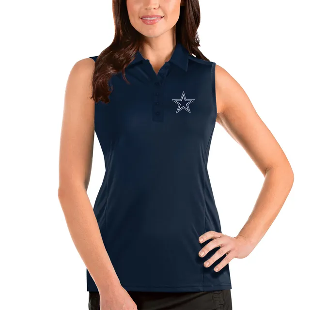 Lids Dallas Cowboys Antigua Women's Tribute Sleeveless Polo