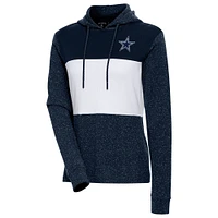 Women's Antigua Navy Dallas Cowboys Wicket Pullover Hoodie