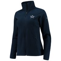 Women's Columbia Navy Dallas Cowboys Give and Go Fleece Full-Zip Jacket