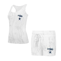 Concepts Sport Dallas Cowboys Quartz Hacci Knit Débardeur et short pour femme