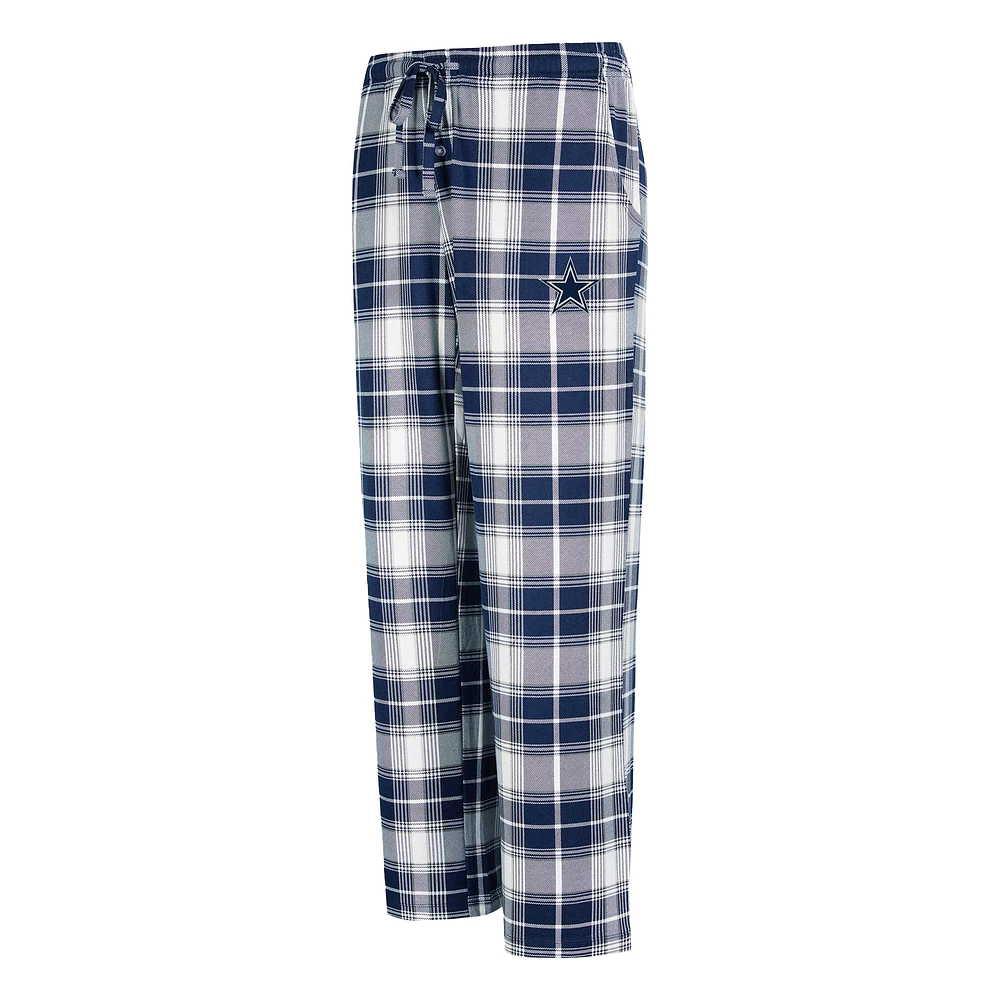 Women's Concepts Sport Navy/Gray Dallas Cowboys Ashford Plaid Knit Pants