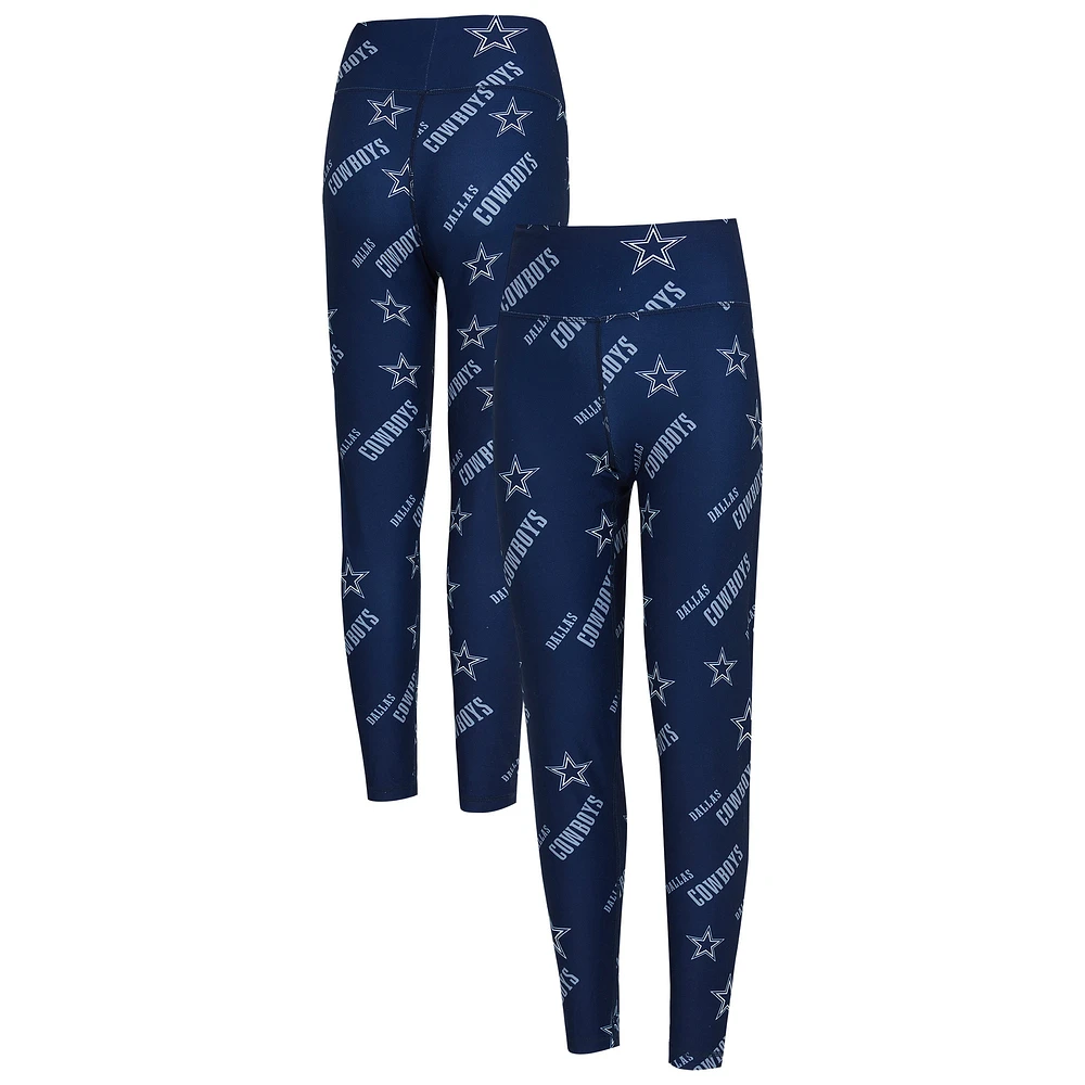 Leggings de nuit en tricot à imprimé intégral Breakthrough des Cowboys Dallas la collection Concepts Sport pour femmes