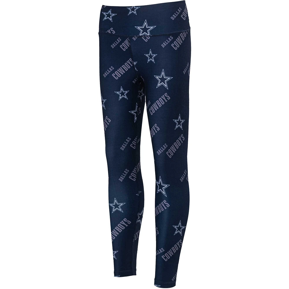 Women's Concepts Sport Navy Dallas Cowboys Breakthrough Allover Print Lounge Leggings