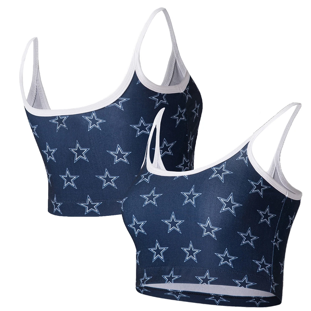 Brassière Gauge Lounge Dallas Cowboys de Concepts Sport pour femme, bleu marine