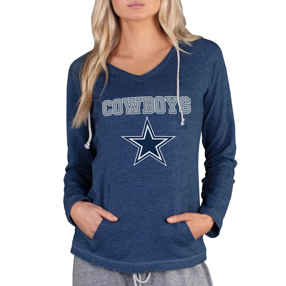 Lids Women's Dallas Cowboys Concepts Sport Mainstream Terry Long Sleeve  Hoodie T-Shirt - Navy