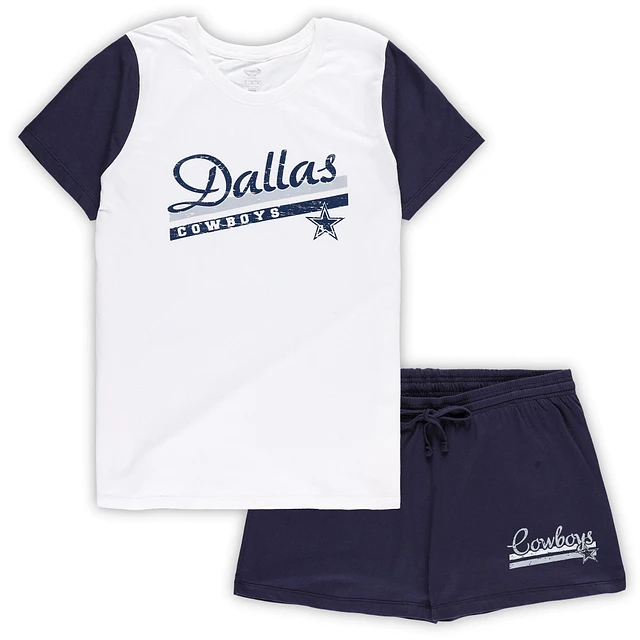 NFL Dallas Men's Short Sleeve Tee and Flannel Pajama Set 