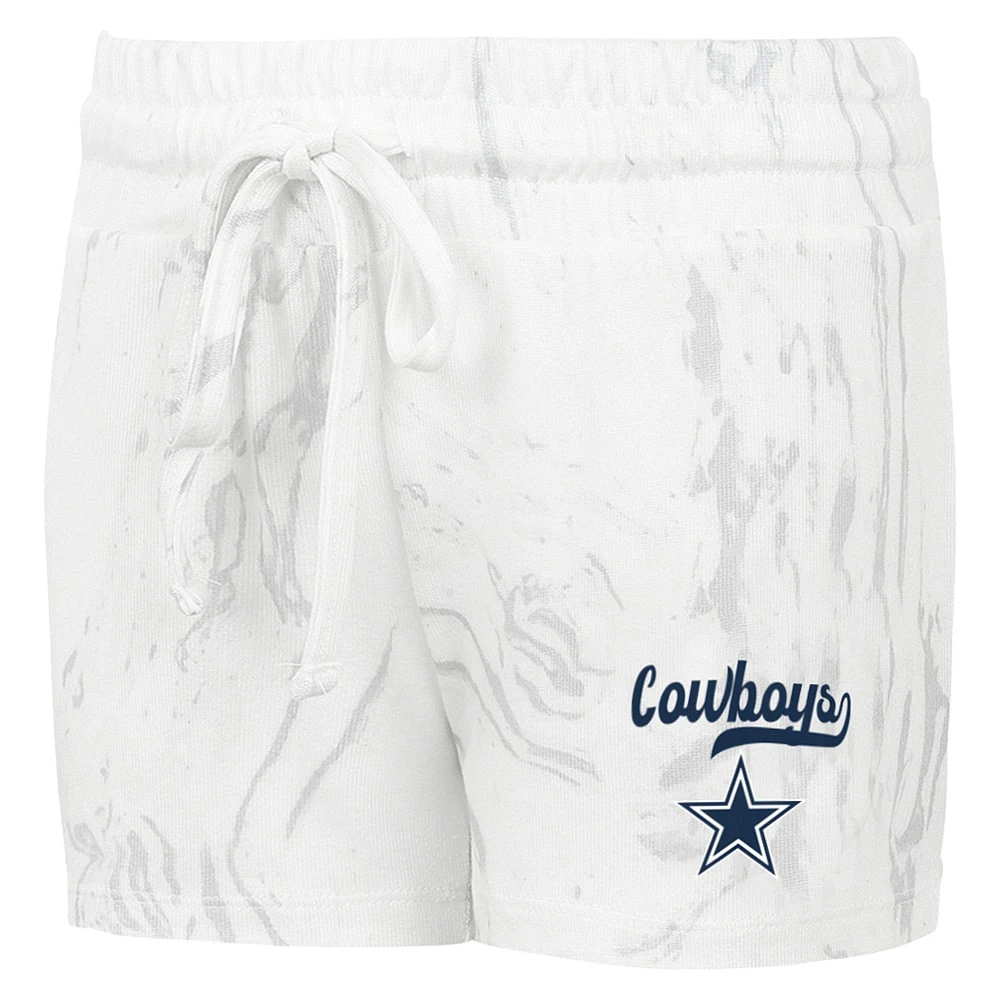 Women's Concepts Sport White Dallas Cowboys Plus Quartz Tank Top & Shorts Set