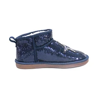 Women's Cuce  Navy Dallas Cowboys Sequin Ankle Boots